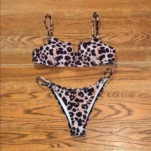 Cheetah print bikini